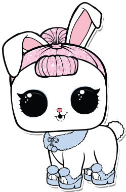 P-001 Crystal Bunny - Lol Pets Coloring Pages (403x550), Png Download