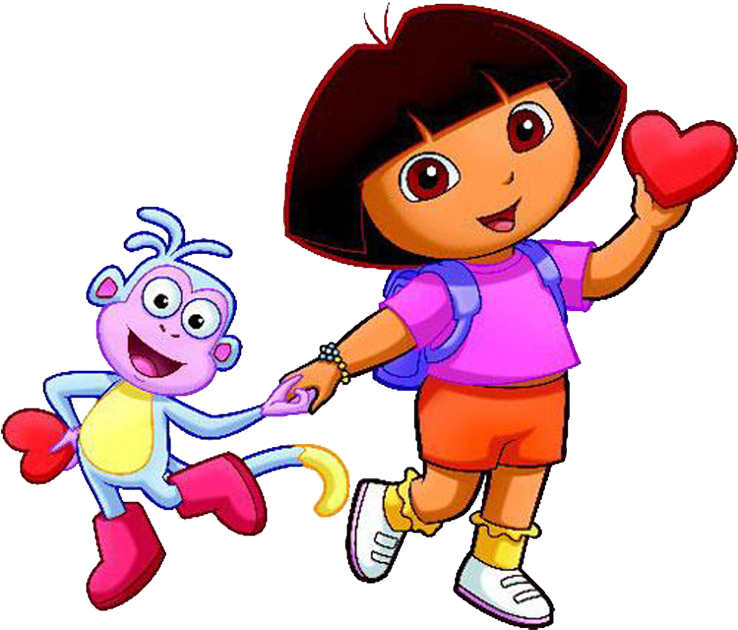 Cartoon Characters Dora The Explorer Png - Dora's Christmas Carol Adventure (2009) (766x636), Png Download