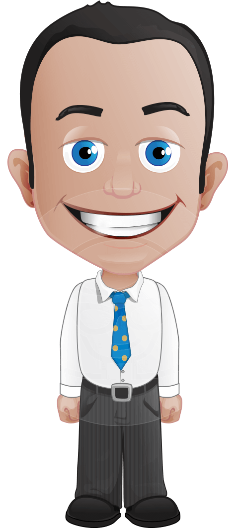 Clipart Download Simple Man Character Bas The Home - White Board Animated Character (873x1060), Png Download