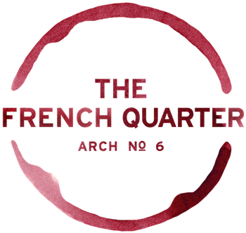 The French Quarter Logo Wine Stain - French Quarter Newcastle (400x400), Png Download