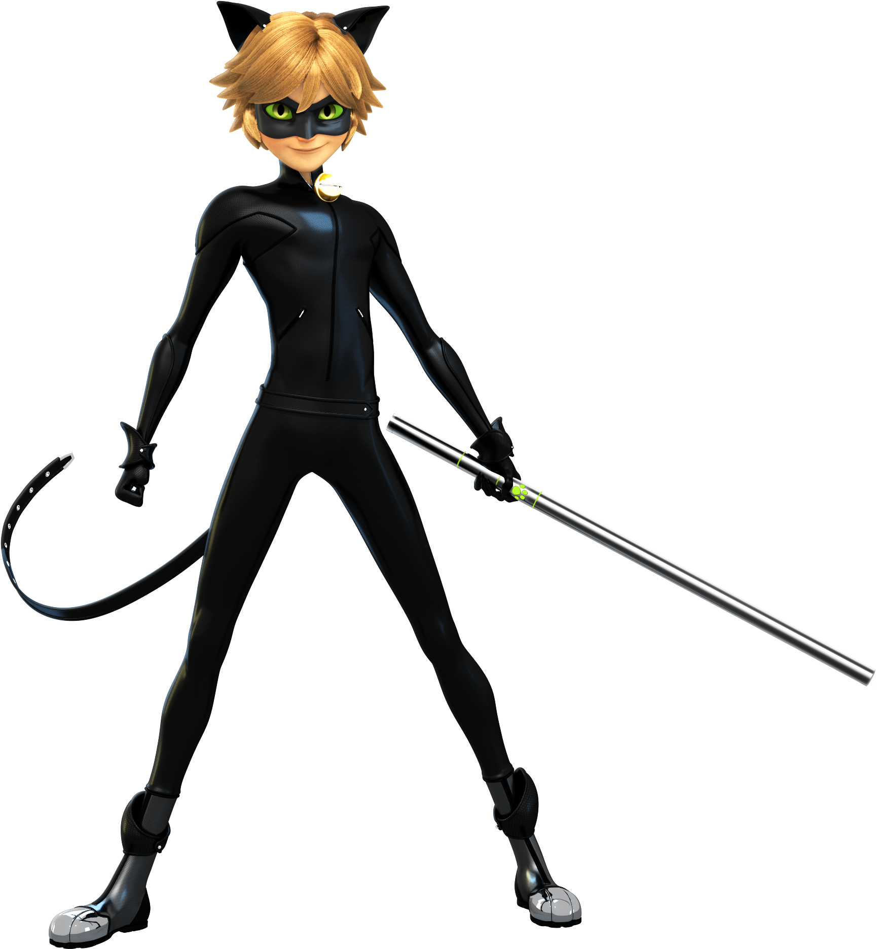 Cat Noir Render (1897x1897), Png Download