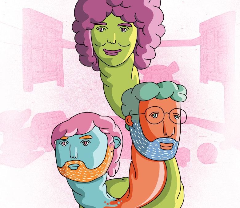 Gabor And Paul And Arlene • - Nickelodeon Animation Studio (780x675), Png Download