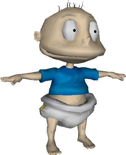 Download Zip Archive - Rugrats 3d Models Characters (750x650), Png Download