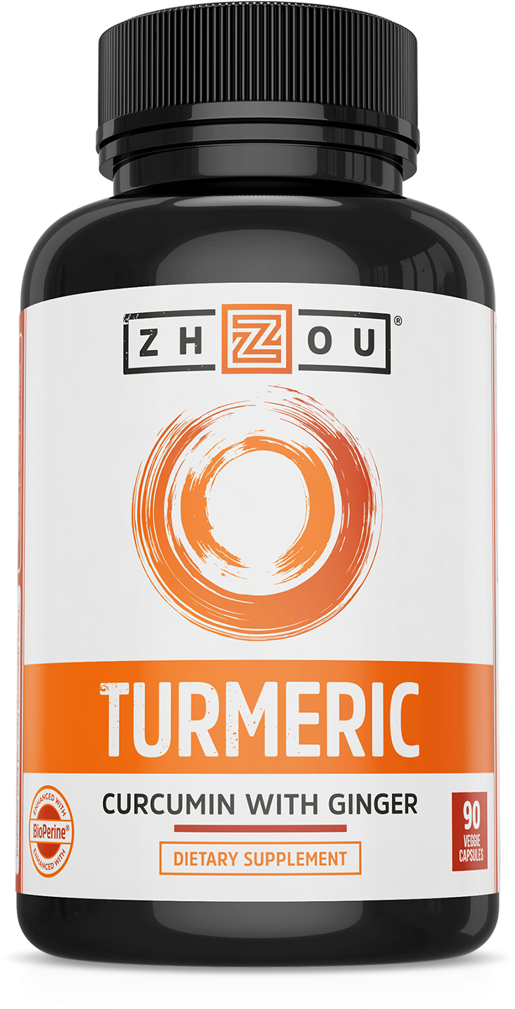 Zhou Nutrition Turmeric Curcumin W/bioperine Capsules, - Zhou Nutrition Horny Goat Weed Extract With Maca Root (1500x1500), Png Download