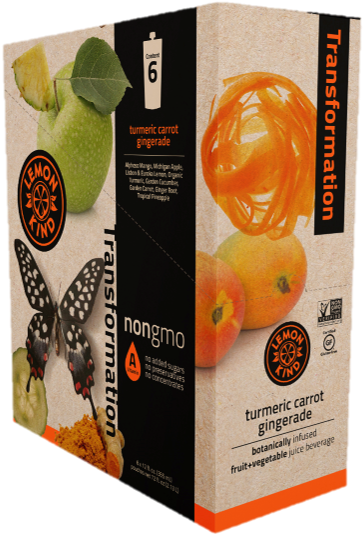 Six Pack Box Of Our Lemonkind Transformation Carrot - Lemonkind Awareness Cleanse Juice - Aronia Berry Lemonade (826x591), Png Download