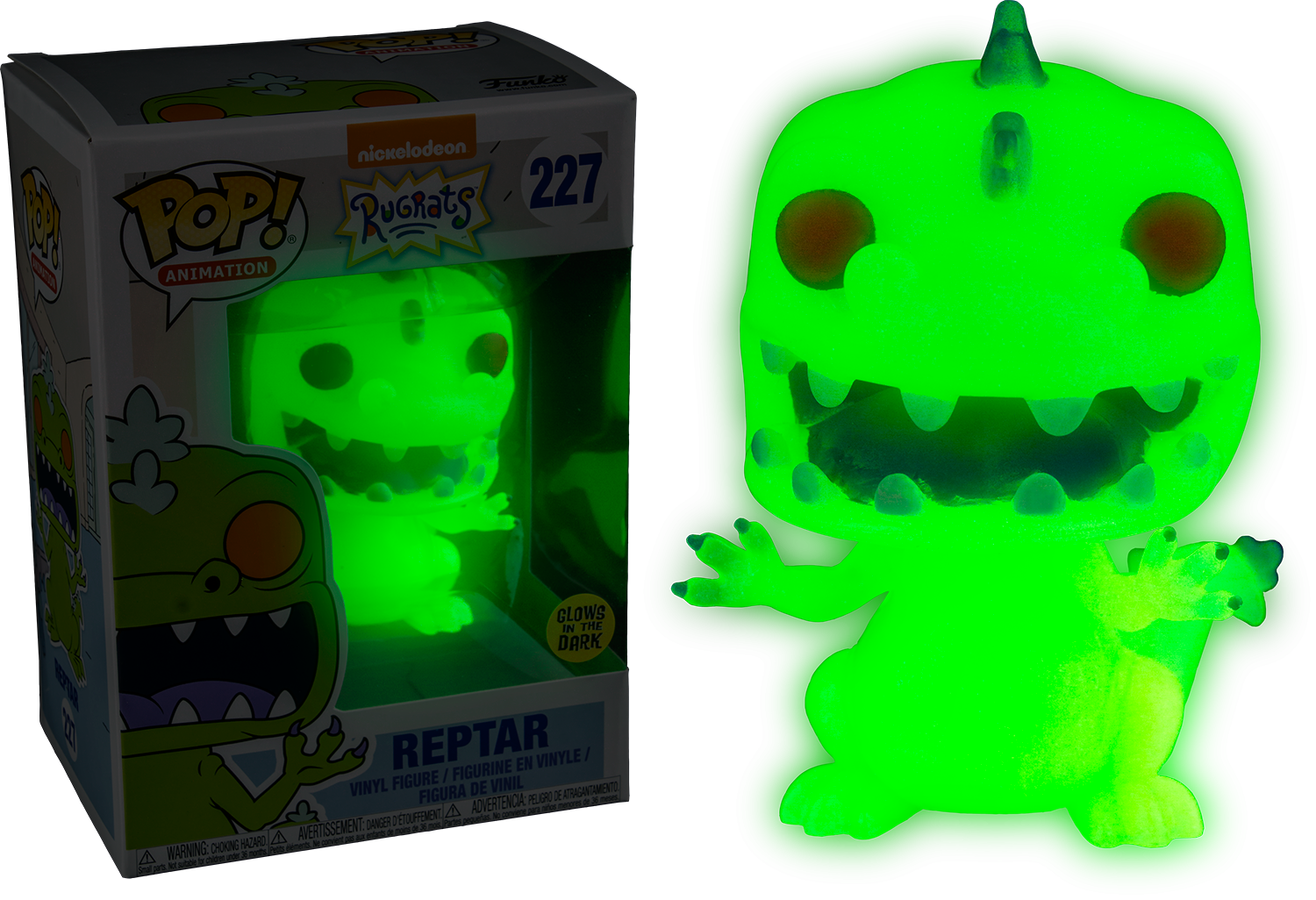 Rugrats - Glow In The Dark Reptar (1500x1026), Png Download