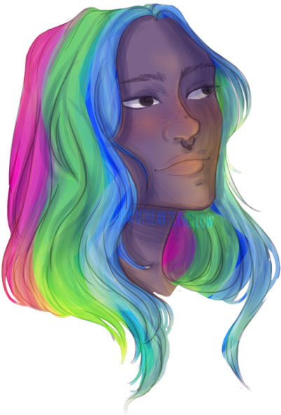6 - Digital Art (500x707), Png Download