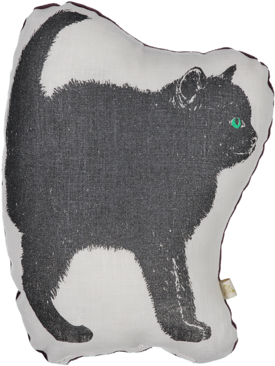 Atsuyo Et Akiko Chat Noir Cushion - Bull (960x720), Png Download