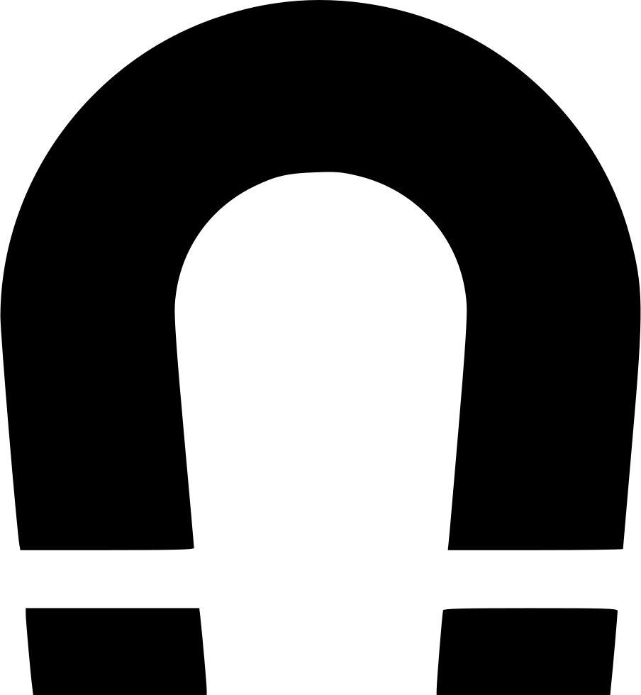 Magnet Comments - Horseshoe Magnet Svg (904x980), Png Download