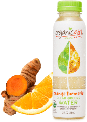 Organicgirl Orange Turmeric Clear Greens Water - Organic Girl (500x432), Png Download