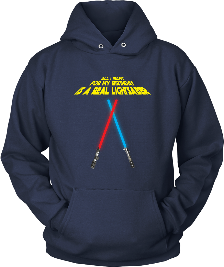 Working Lightsaber Birthday Wishes Hoodie - Dad - A Daughters First Love (1024x1024), Png Download