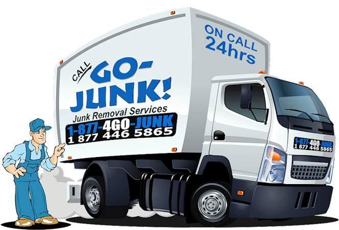 Junk Removal Tulsa - Delivery Truck Cartoon (677x498), Png Download