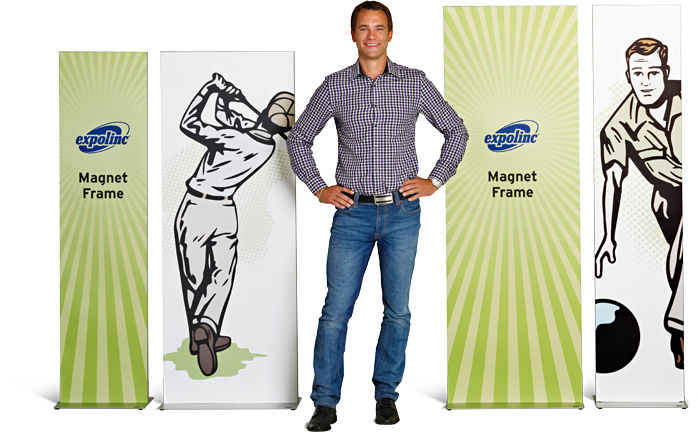 Flat Base & Magnet Frame - Art Print: Pop Ink - Csa Images' Golfer, 61x46in. (698x432), Png Download