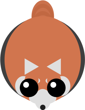 Artisticred Panda - Mope Io Red Panda (500x500), Png Download