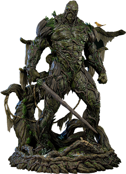 Dc Comics Statue Swamp Thing - Swamp Thing Custom Figure (480x645), Png Download