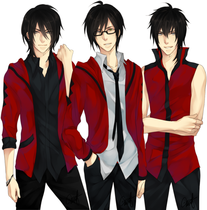 Super Powered Triplets 1 - Anime Triplets (800x767), Png Download