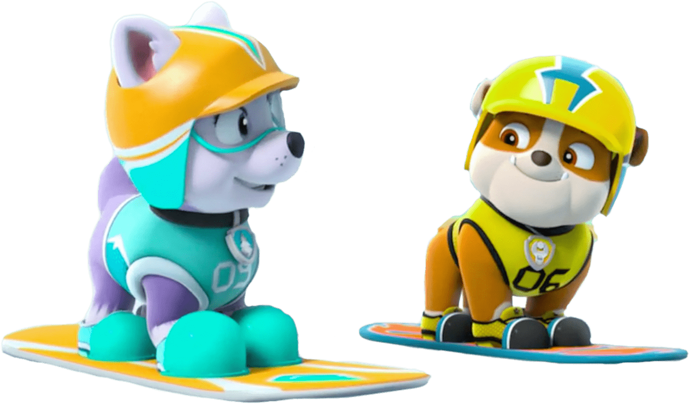 Paw Patrol Everest And Rubble (1500x883), Png Download