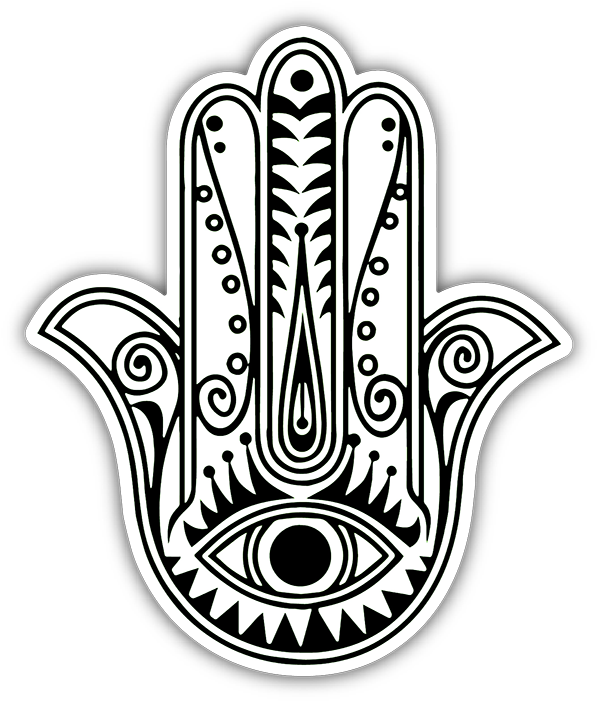 Hamsa Hand Bumper Sticker - Hand Of Fatima (720x720), Png Download