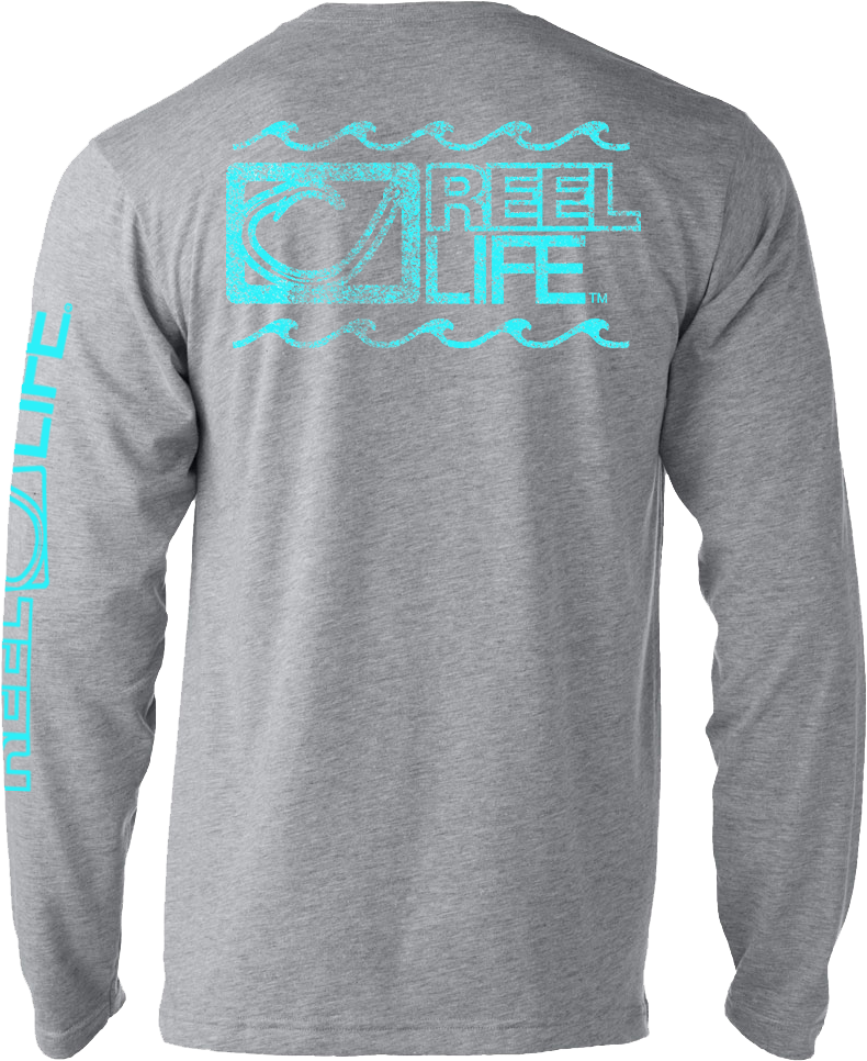 Men's Vintage Circle Hook Long Sleeve Fishing Shirt - Sleeve (1000x1000), Png Download