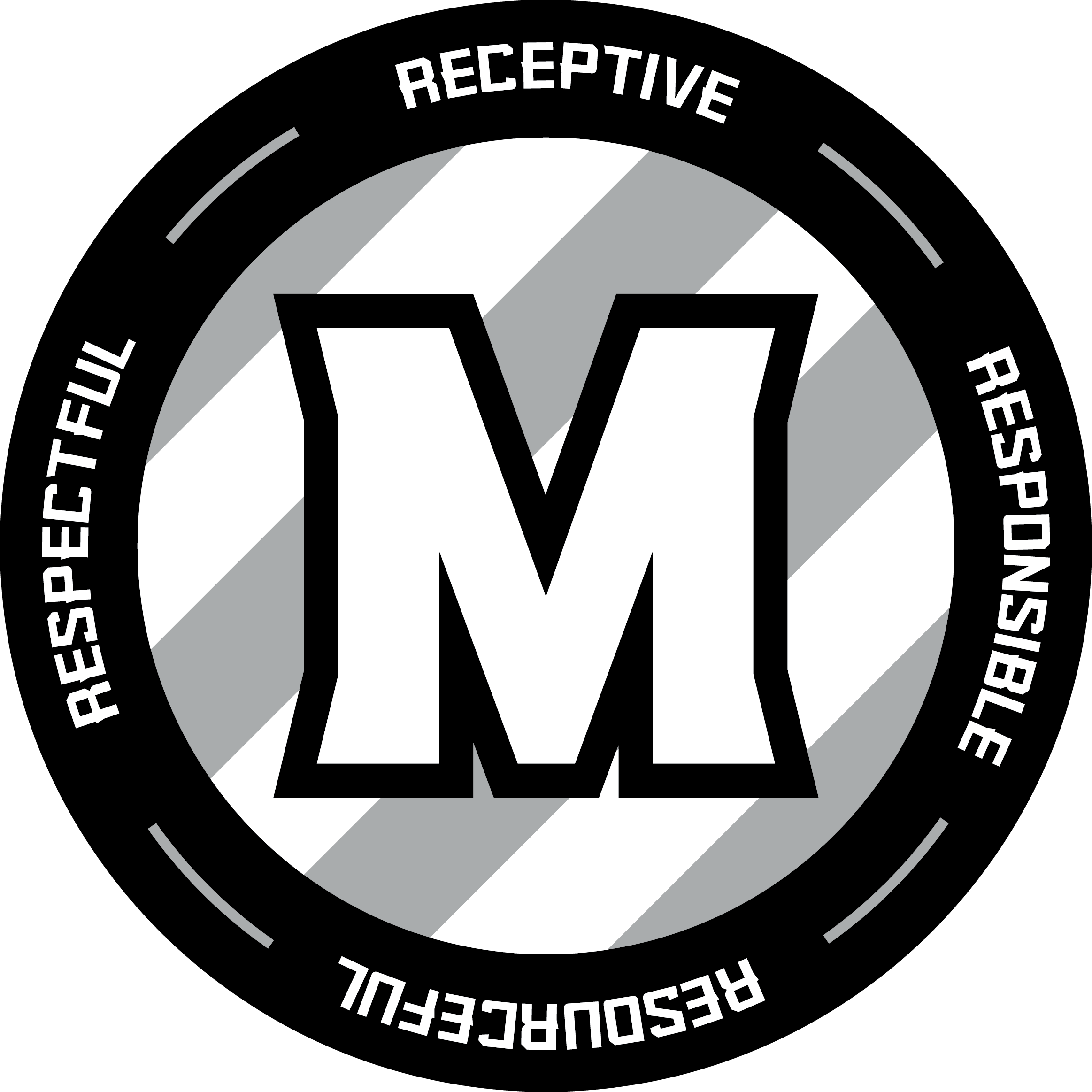 M Logo Gray - Norka Inc (2326x2326), Png Download