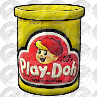Play Doh Cliparts - Old School Play Doh (380x380), Png Download