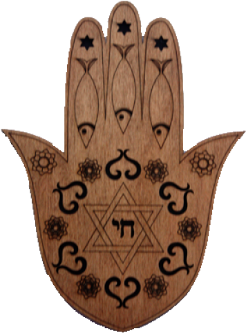 Hamsa Hand Star - Emblem (500x500), Png Download