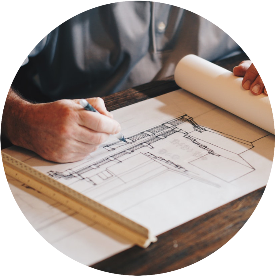 Building - Designer Making Sketch Architecture (1000x963), Png Download