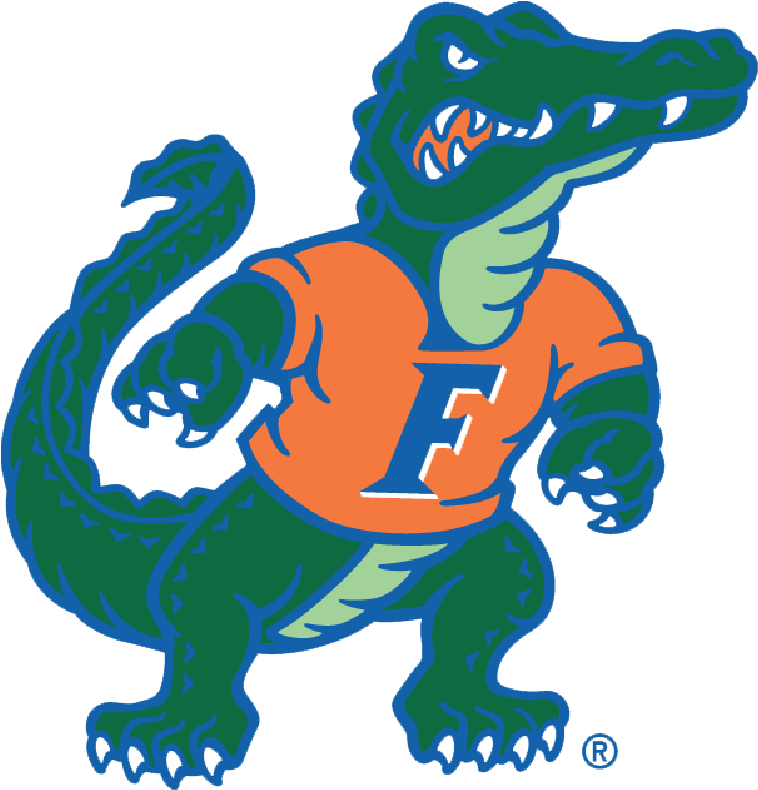 #art Benson Bond Moore , M#atlantic & Florida Landscape - Florida Gators Gator (833x833), Png Download