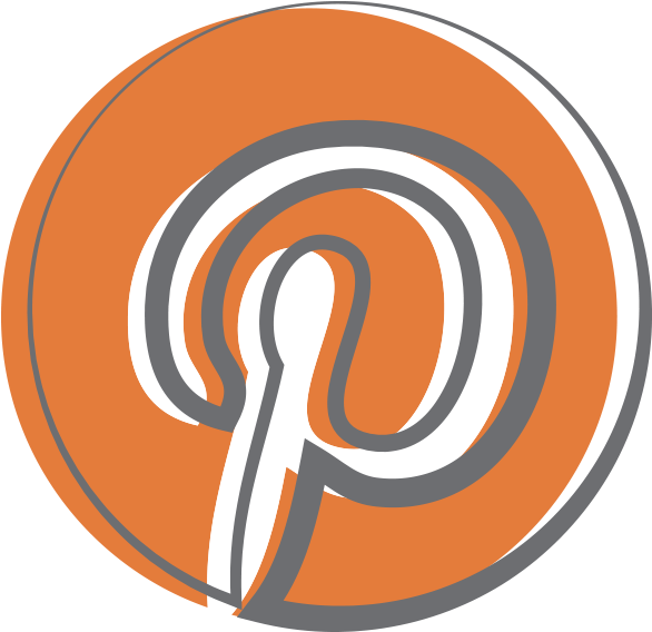 Retro Socialmedia Pinterest - Pinterest (600x582), Png Download