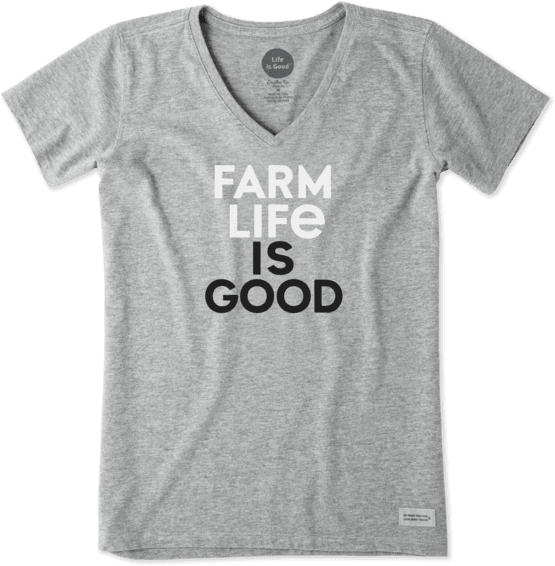 Women's Farm Life Is Good Crusher - J Crew Horoscope Tee (570x570), Png Download