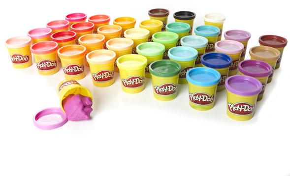 Wallpaper Cleaning Dough - All Play Doh Colours (588x441), Png Download