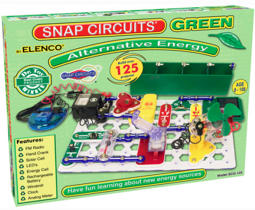 Png - Snap Circuits Green (500x554), Png Download