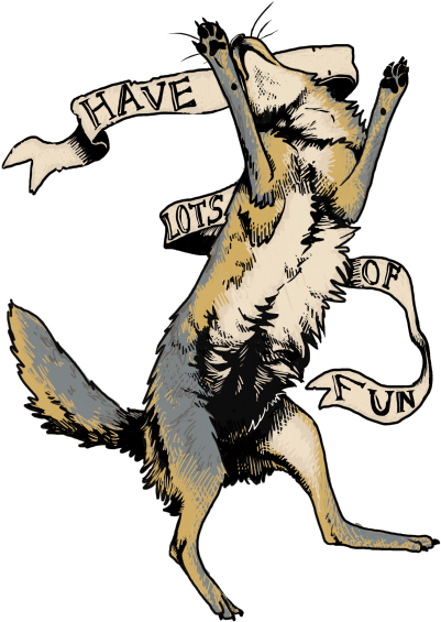 All The While, He Seems To Play The Role Of A Whimsical - Coyote Transparent (500x631), Png Download