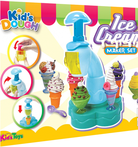 Ice Cream Maker Set - Ice Cream (450x525), Png Download