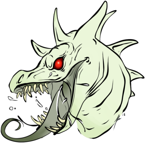 For Swampcreature, Part Of Turn's End Raffle - Cartoon (500x468), Png Download