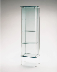 Shine - Tonelli Shine 19.68'' X 63.77'' Glass Cabinet (425x300), Png Download
