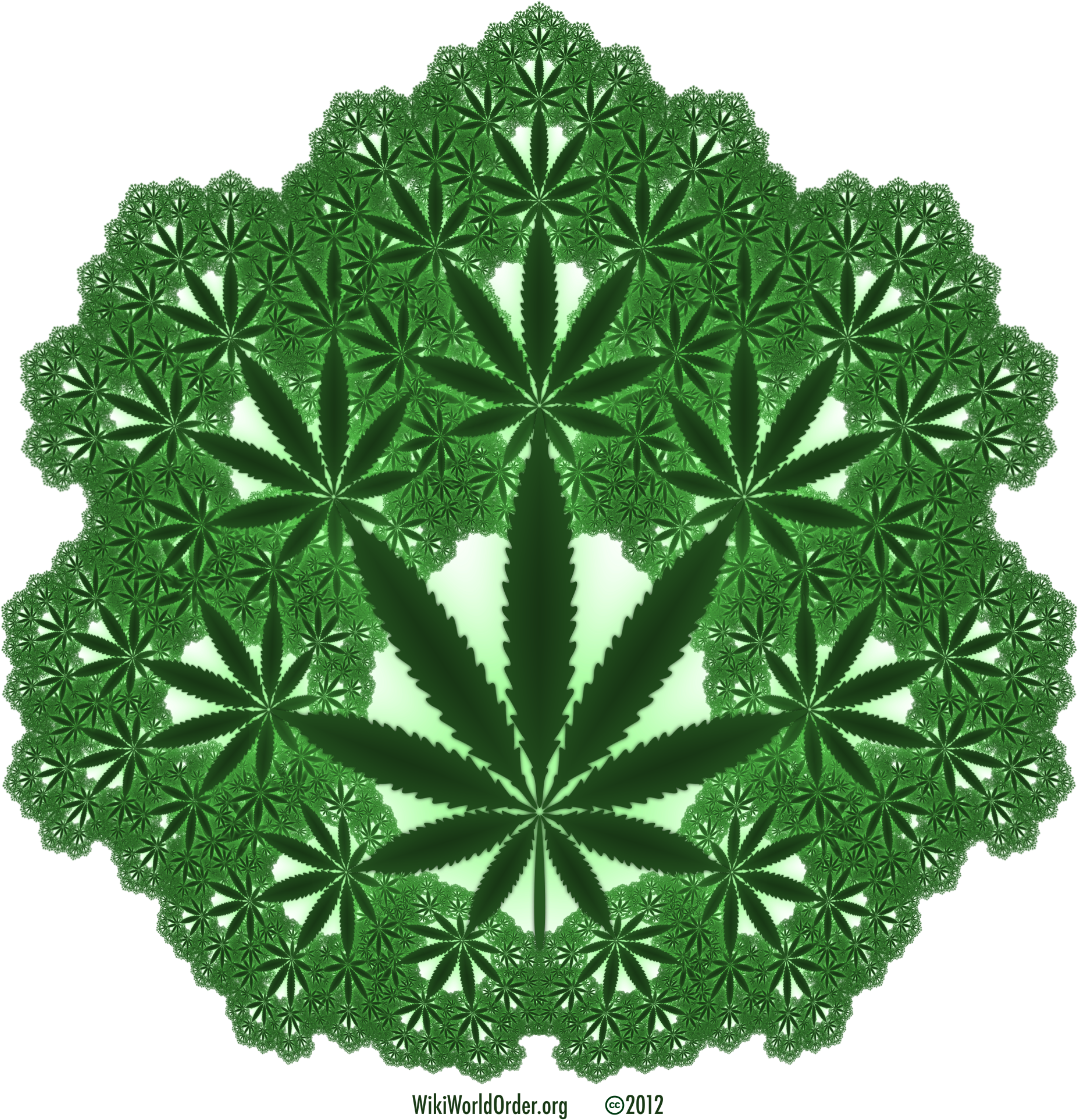 Canna Fractal 6420×6420 Glow Transparent (6420x6420), Png Download