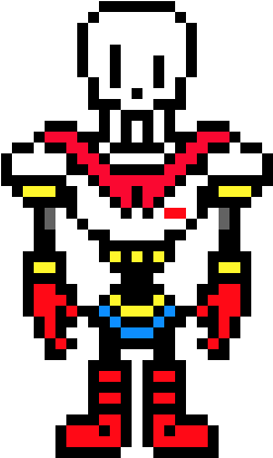 Papyrus - Disbelief Papyrus Pixel Art (380x450), Png Download