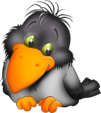 Toucan Cartoon Bird Clip Art Images - Cute Black Bird Clipart (400x400), Png Download