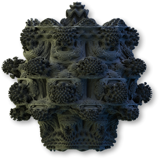 Mayan Casket Small - Mandelbrot Real (532x525), Png Download
