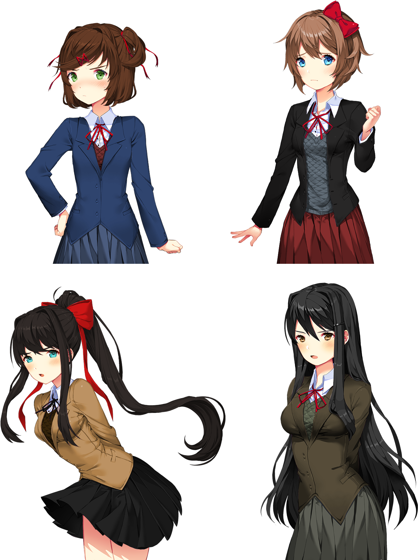 Plain Versions Of Ww2 Doki's - Doki Doki Monika Communist (1440x1920), Png Download