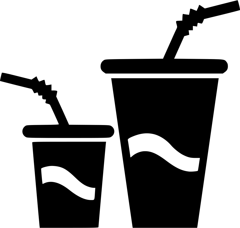 Small Big Paper Cups Drink Water Soda Comments - Big And Small Icon (980x930), Png Download