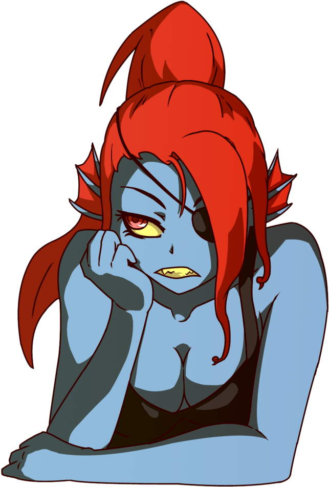 Undertale Red Fictional Character Mammal Cartoon Vertebrate - Undyne Fanart Sexy (823x970), Png Download