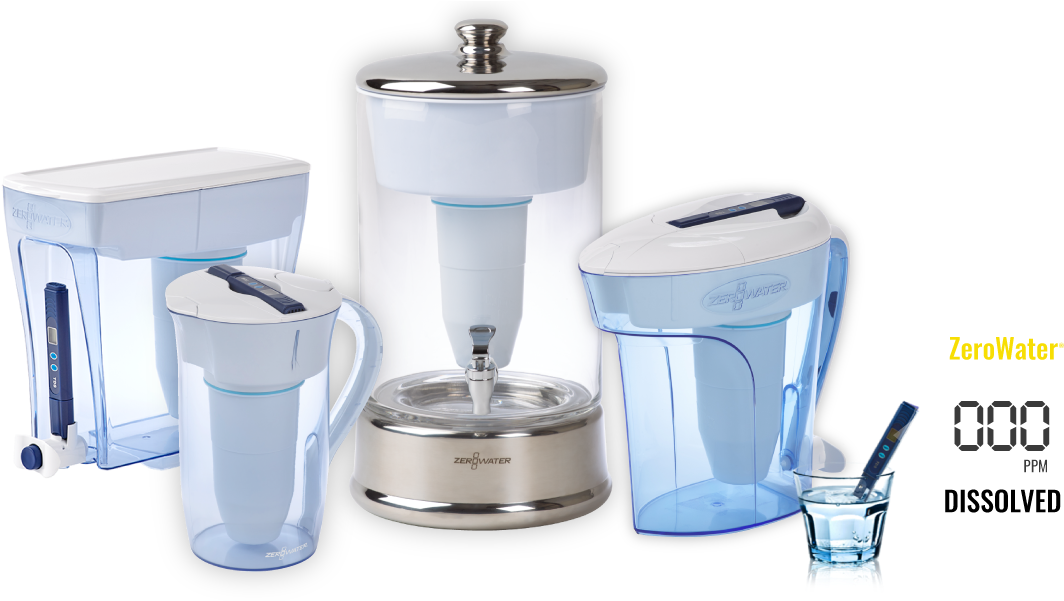 Only Zerowater® Leaves 000 Dissolved Solids For The - Filtration (1216x600), Png Download