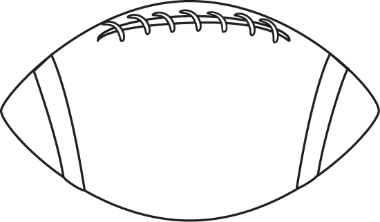 Black And White Football Clip Art Image - White Football Clip Art (550x321), Png Download