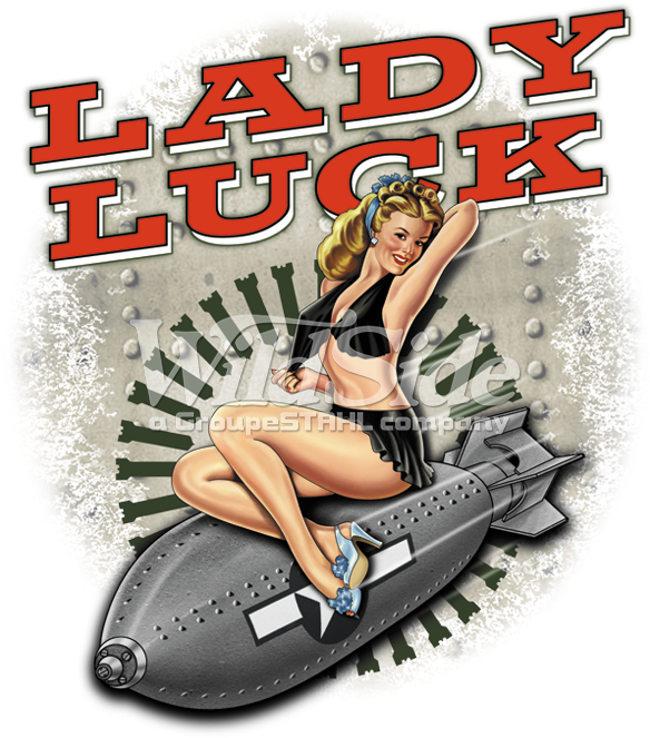 Lady Luck Pin Up Girl - Pin Up Lady Luck (675x675), Png Download