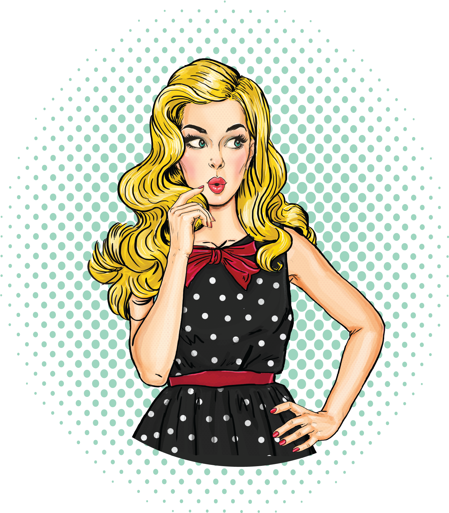 Pin Up Girl-01 - Wuthering Frights Ebook (1630x1653), Png Download