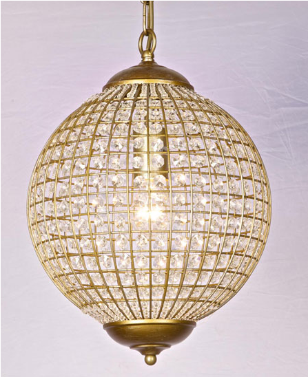 Small Gold Globe Chandelier - Lampshade (1704x1000), Png Download