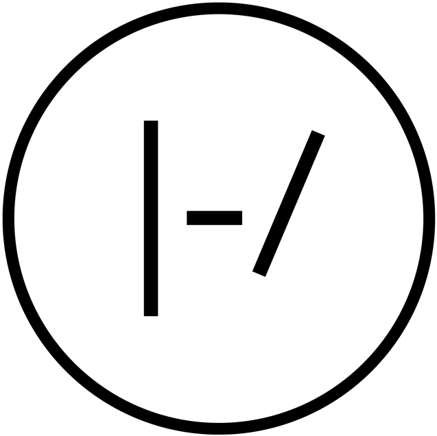 Logo Clipart Twenty One Pilot - Twenty One Pilots Logo Black And White (1200x1200), Png Download