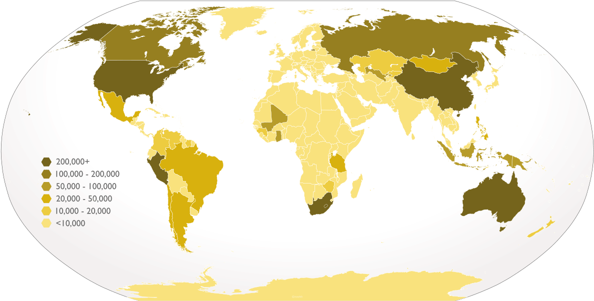 Cheapest Country To Buy Gold In 2017 With Affordable - North South World Divide (1200x618), Png Download